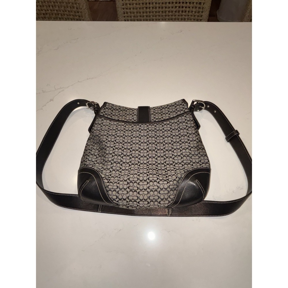 Coach Black F3K-6376 Convertible Shoulder Bag Crossbody Purse Bag Excellent Cond - Picture 6 of 14